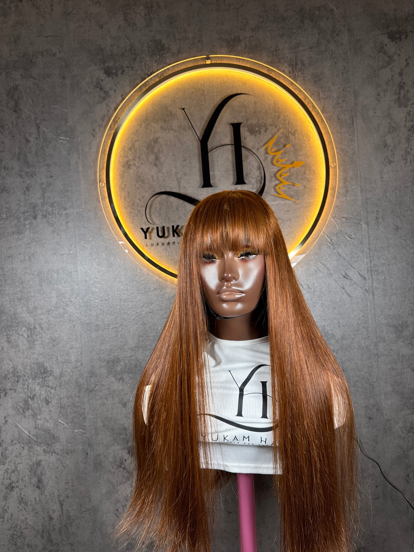 Brown Straight Fringe
