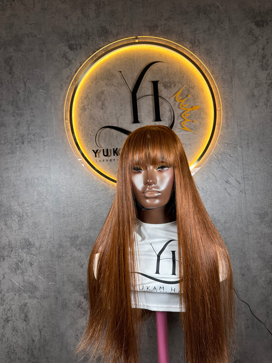 Brown Straight Fringe