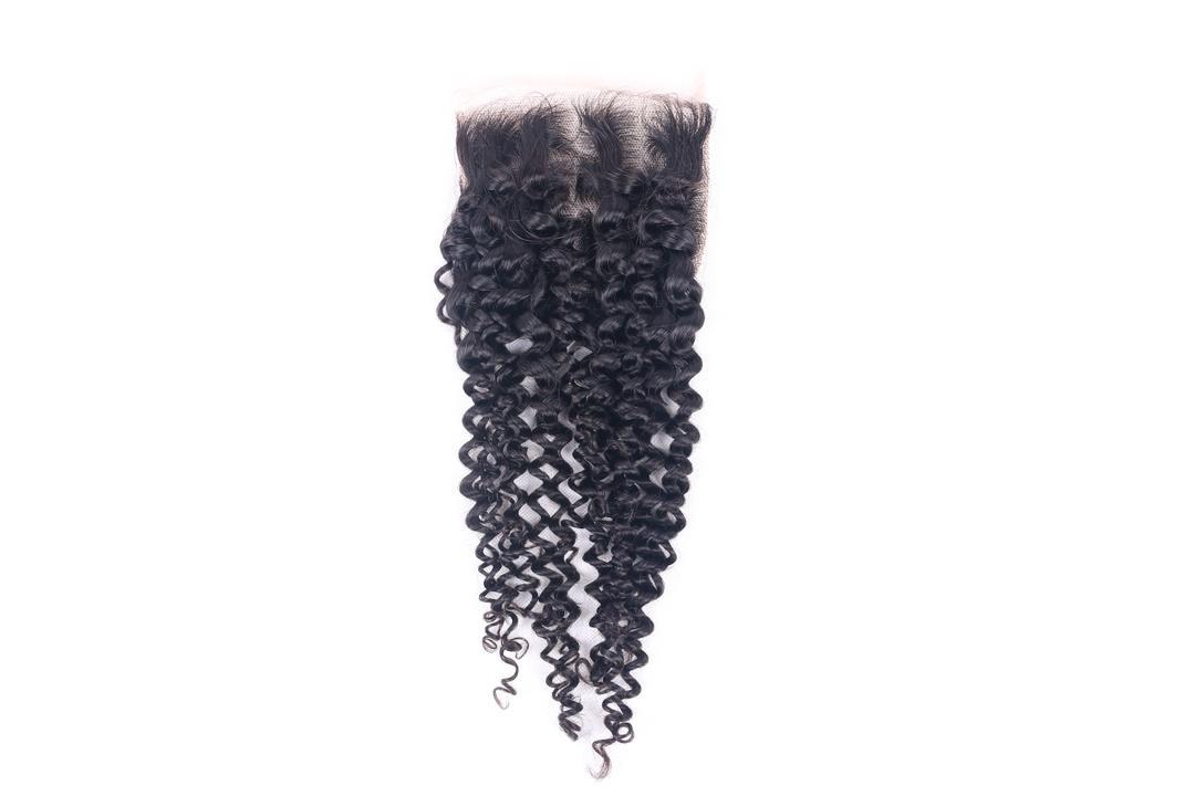 Virgin Burmese Curl 5x5 HD Closure