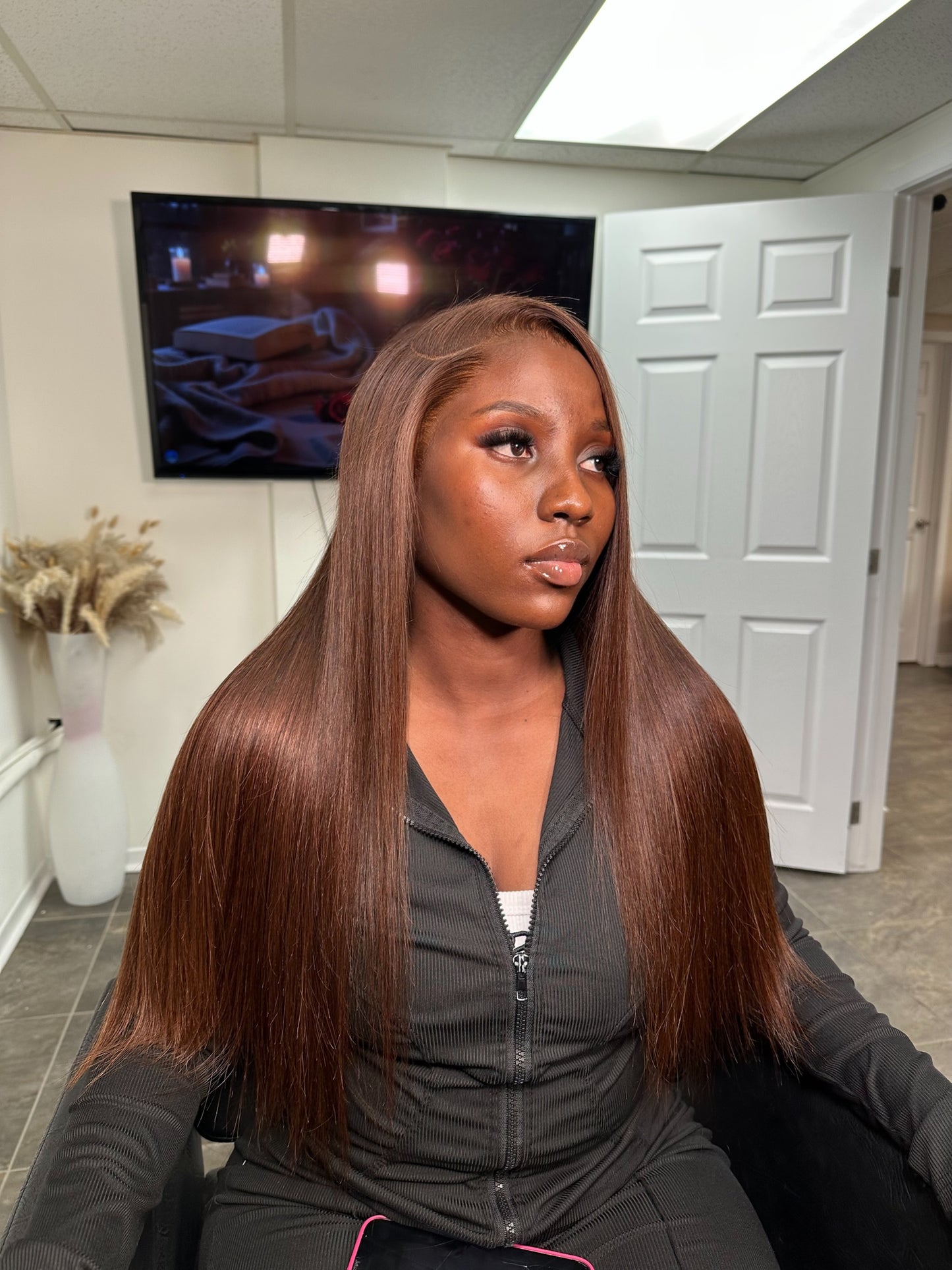 Chocolate Brown Bust Down